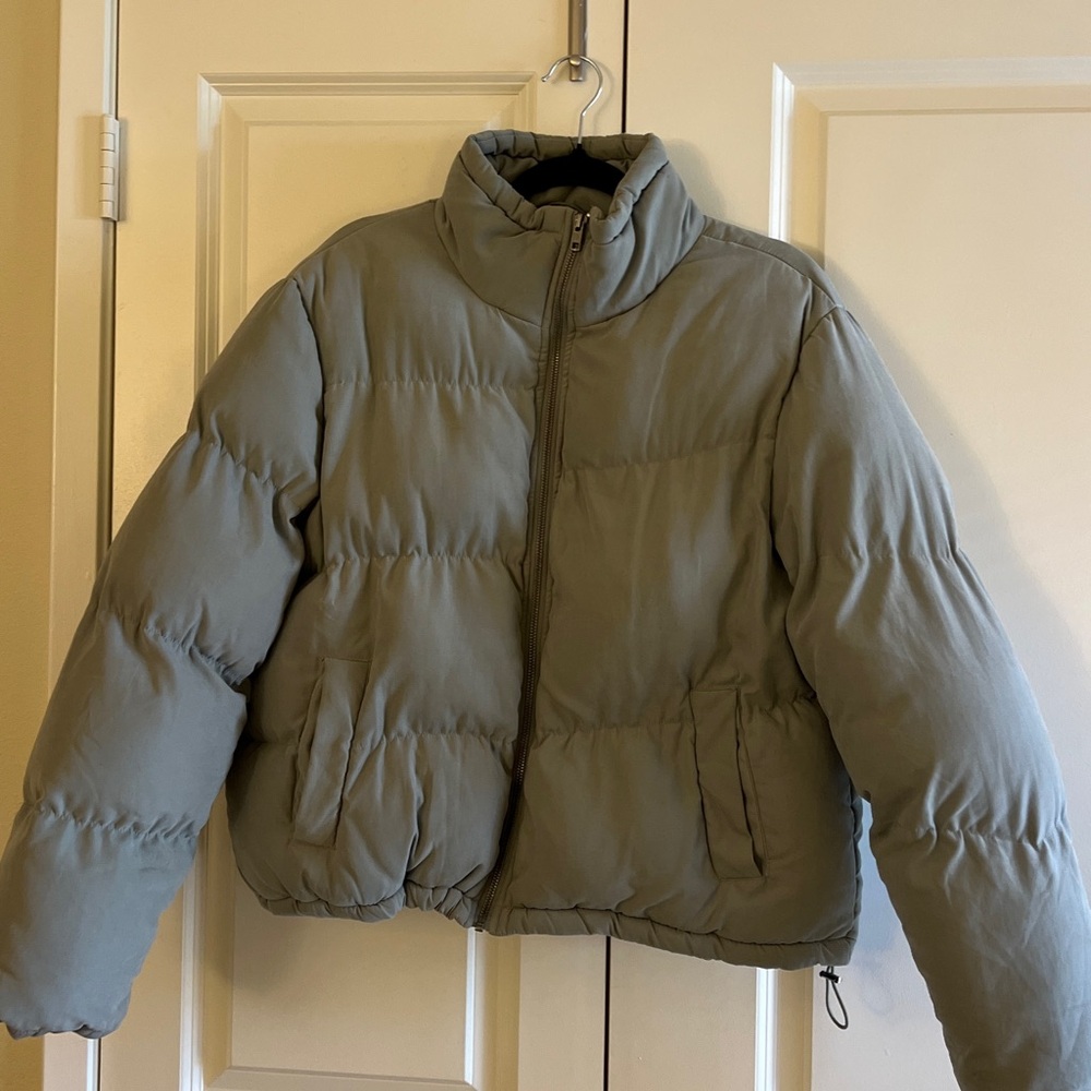 Light Green Puffer Urban Outfitters